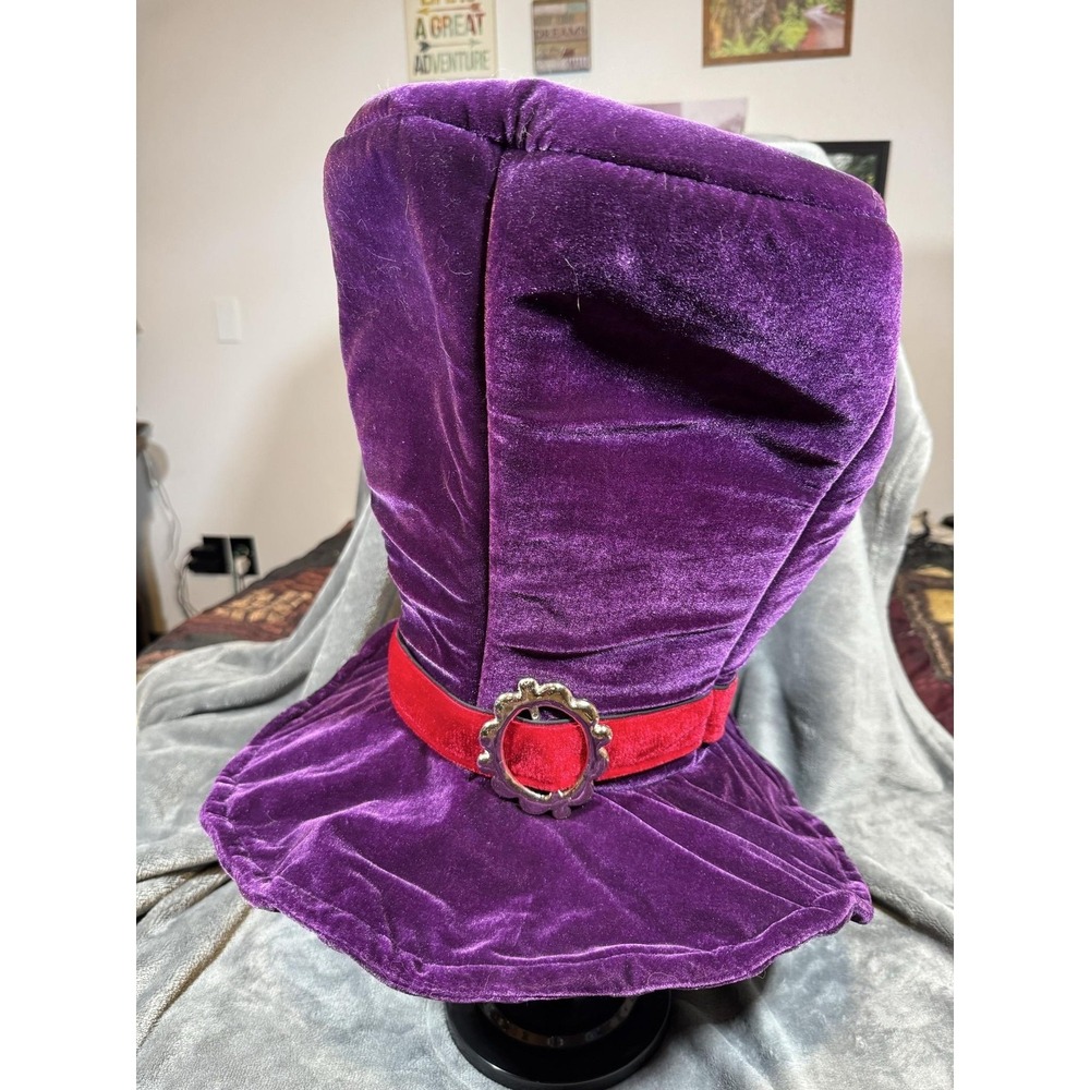 Elope Hat Top One Size Purple Steampunk Velvet Costume Masquerade Mad Hatter